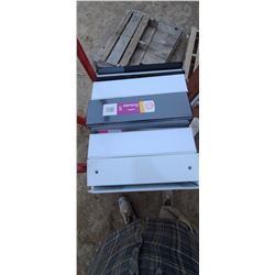 BOX OF FOLDERS AND BOX OF FILES
