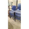 Image 2 : LOT OF BLUE STACKING CHAIRS