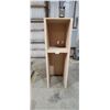 Image 1 : LIGHT WOODED SHELVING CABINET LOCATED IN FORT MCMURRAY