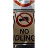 Image 2 : METAL SIGNS "NO IDLING" NEW QTY 7
