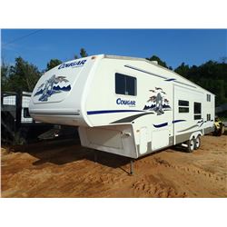 2005 KEYSTONE COUGAR Traveling Axle Trailer
