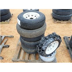 (5) TIRES & (2) RIMS Tire