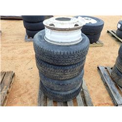 (4) TIRES &  (1) RIM Tire