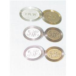 LOT (3) 14K CUFF LINKS: (1) PAIR & (1) 