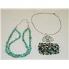 Image 1 : DOUBLE STRAND TURQUOISE NUGGET NECKLACE