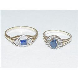 LADIES 14K YELLOW GOLD SYNTHETIC SQUARE