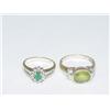 Image 1 : LADIES 10K YELLOW GOLD PERIDOT & DIAMON