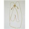 Image 1 : LADIES SLIDE CHAIN PENDANT W/ 60" GOLD 