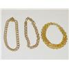 Image 1 : LOT (3) 14K YELLOW GOLD BRACELETS: (1) 