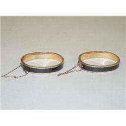 PR. GOLD CHILDREN'S BANGLE BRACELETS W/