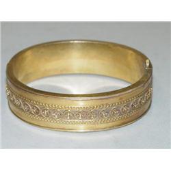 LADIES 14K YELLOW GOLD ETRUSCAN STYLE B
