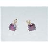 Image 1 : 14K YELLOW GOLD STUD EARRINGS W/ RHODOL