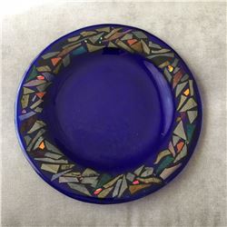 Cobalt Glass Plate