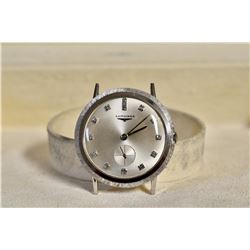 Longines Brushed Face 14k White Gold