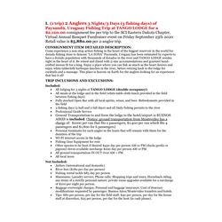 Uruguay Fishing trip