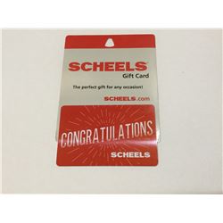 Scheels gift certificate.