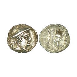 Ancient India: Indo-Greeks, Antimachus I Theos (180-165 BC), silver obol, 0.64g