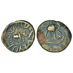 Ancient India: Post-Mauryan tribal republics, Yaudheyas, 'Bahudhanyaka' type, (150-100 BC), 3.22g