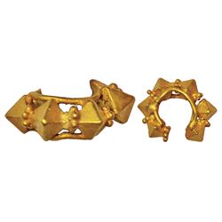 Ancient India: Ancient ear ornament, Central/Western India, (300-500AD), gold, 10.78g