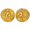 Image 1 : Ancient India: Gupta Empire, gold dinar of Chandra Gupta II (375-415 AD), 'Chhatra' type, 7.64g