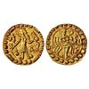 Image 1 : Ancient India: Samatata region, gold dinar, 'Ashwamedha' type, (550-650 AD), 5.67g
