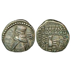 Ancient World: Prathian Empire, Vologases III (105-147 AD), silver drachm, 3.81g