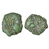 Image 1 : Medieval India: Gujarat, unattributed coin copying Gupta/Kshatrapa type, (600-700 AD), 1.15g