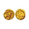 Image 1 : Medieval India: Western Ganga (10th-11th Century AD), gold Gajapati fanam, 0.40g
