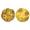 Image 1 : Medieval India: Chalukyas of Kalyani, gold punch-marked Gadyana, 3.86g