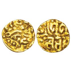Medieval India: Chandellas of Jejakabhukti, Madana Varman (1128-1165 AD), gold 1 1/8 masha, 0.92g