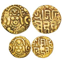 Medieval India: Gahadavalas of Kannauj, base gold coins (2)