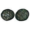 Image 1 : Medieval India: Vijayanagar, Sangama dynasty, Devaraya II (1424-1446 AD), copper kasu, 3.47g