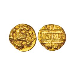 Medieval India: Vijayanagar, Tuluva dynasty, Achutharaya, gold ½ pagoda, 1.70g