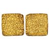 Image 1 : Sultanates: Delhi Sultan, Khiljis, Qutb al-Din Mubarak Shah (1316-1320 AD),gold square tanka, 10.90g