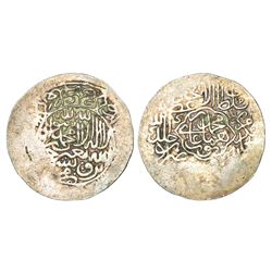 Mughals: Humayun (1st reign 1530-1540 AD), silver shahrukhi, Agra mint, (9)44, 4.75g