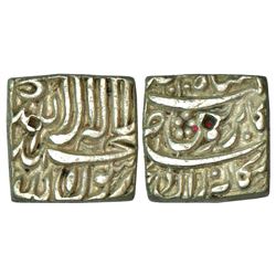 Mughals: Akbar (1556-1605 AD), silver square rupee, 11.18g, Bangala mint