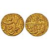 Image 1 : Mughals: Akbar (1556-1605 AD), gold mohur, 10.91g, Lahore mint, Shahrewar 48