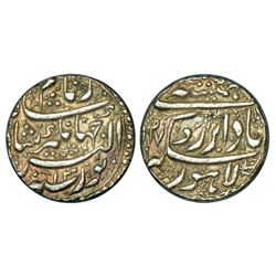 Mughals: Jahangir (1605-1627 AD), silver rupee, 11.39g, Lahore mint, 'Hamisha' couplet