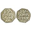 Image 1 : Independent Kingdoms: Assam, Lakshmi Simha (1770-1780 AD), silver ½ rupee, ND, 5.70g