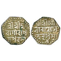 Independent Kingdoms: Assam, Gaurinatha Simha (1780-1795 AD), silver ½ rupee, RY 8, 5.70g