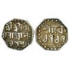 Image 1 : Independent Kingdoms: Assam, Gaurinatha Simha (1780-1795 AD), silver ¼ rupee, sake 1717, 2.83g