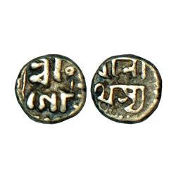 Independent Kingdoms: Assam, Gaurinatha Simha (1780-1795 AD), silver 1/32 rupee, ND, 0.39g