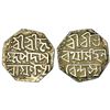 Image 1 : Independent Kingdoms: Assam, Bharatha Simha (1791-1797 AD), silver ½ rupee, ND, 5.69g