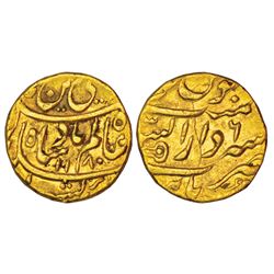 Independent Kingdoms: Maratha Confederacy, gold mohur, 10.95g, Dar us-Sarur Burhanpur mint