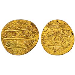 Princely States: Awadh, Ghazi ud-Din Haidar (1819-1827 AD), gold ashrafi, Lakhnau mint, 10.70g