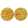 Image 1 : Princely States:Baroda, Ganpat Rao Gaikwad(1847-1856 AD),gold mohur, Baroda mint, Jhar symbol,10.49g