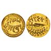 Image 1 : Princely States: Dungarpur,  gold nazarana mohur dated VS 1996 (1940 AD), 10.80g