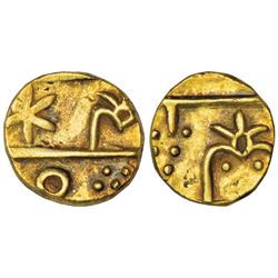 Princely States: Mewar-Udaipur, New Chandori series, gold 2/3 mohur, 7.62g
