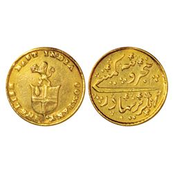 East India Company: Madras Presidency, Madras mint, gold 5 rupees, 3.81g