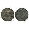 Image 1 : East India Company: Madras Presidency, Madras mint, copper ½ dub, 4.17g